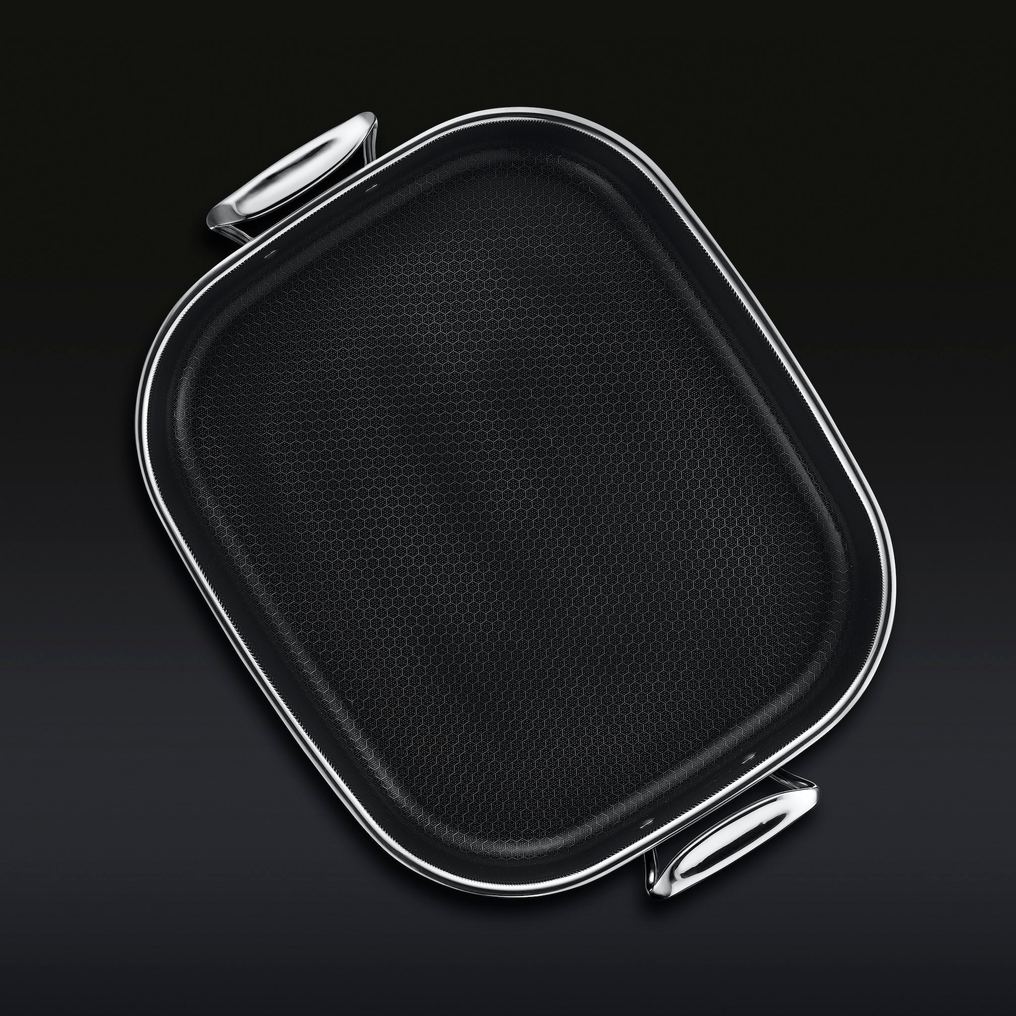 Hexclad_RoastingPan_Overhead_NoRACK_BLACK